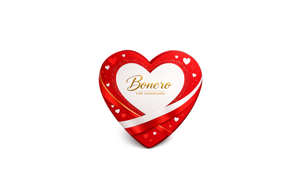 Bonero Fine Chocolates 140g Heart Shape Gift Box