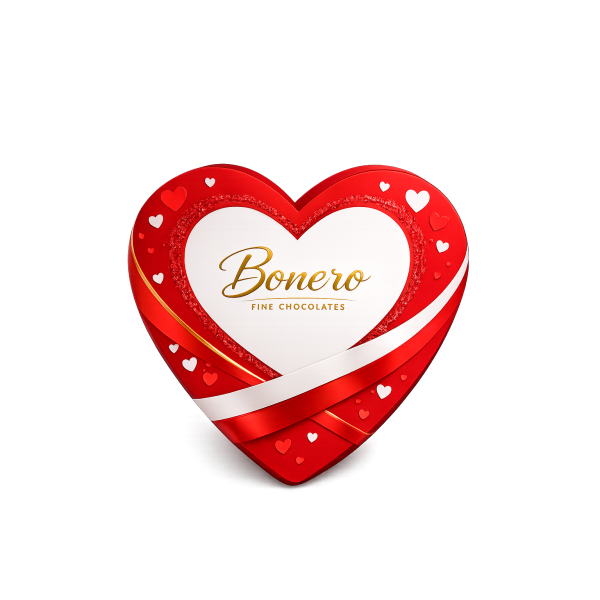 Bonero Fine Chocolates 140g Heart Shape Gift Box