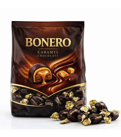 Bonero chocolate  filled caramel double twist