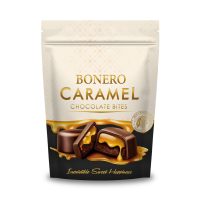 Bonero Chocolate Coated Caramel Doypack 