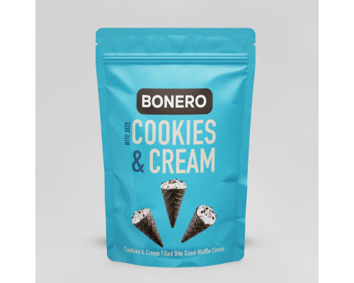 BONERO Cookies and Cream Filled Waffle Cone : Imaginary Taste for B2B Partners