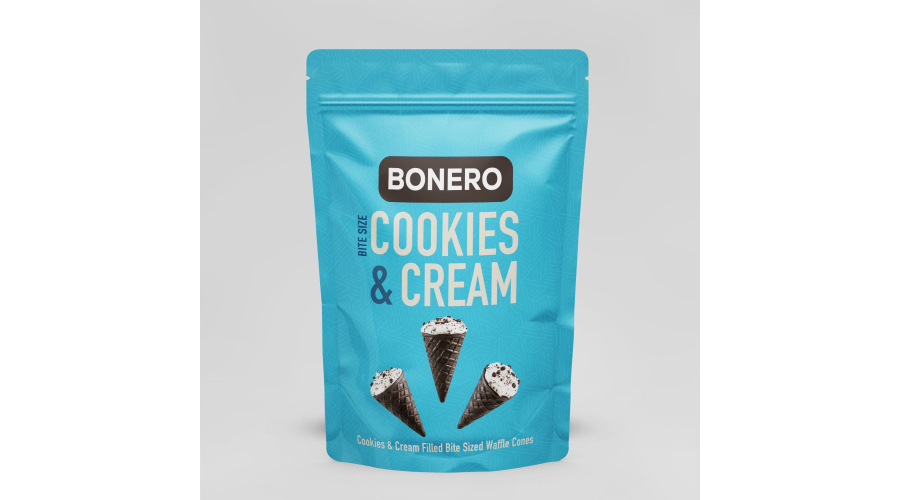 BONERO Cookies and Cream Filled Waffle Cone : Imaginary Taste for B2B Partners