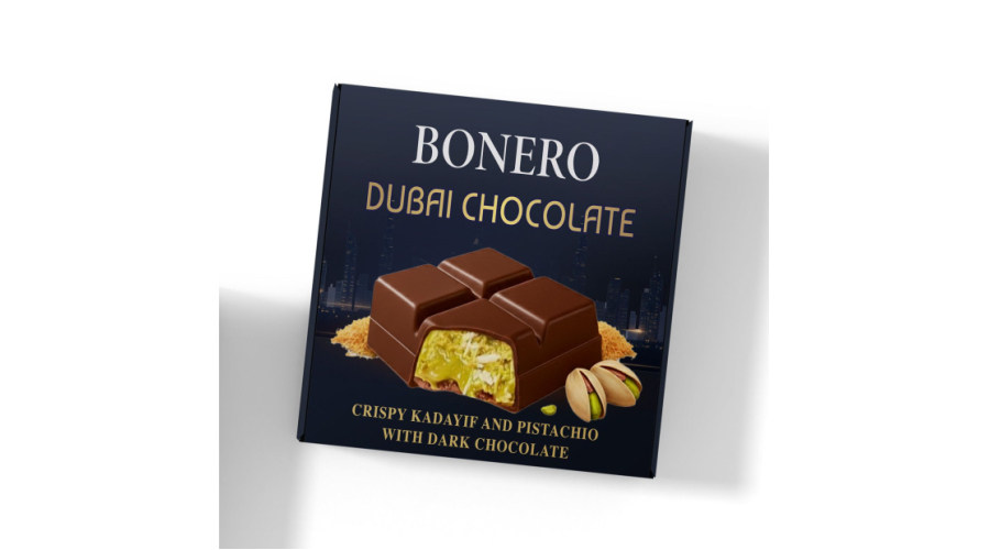 Dubai Premium Chocolate Experience :Crispy Kadayif , Pistachio with Dark Chocolate