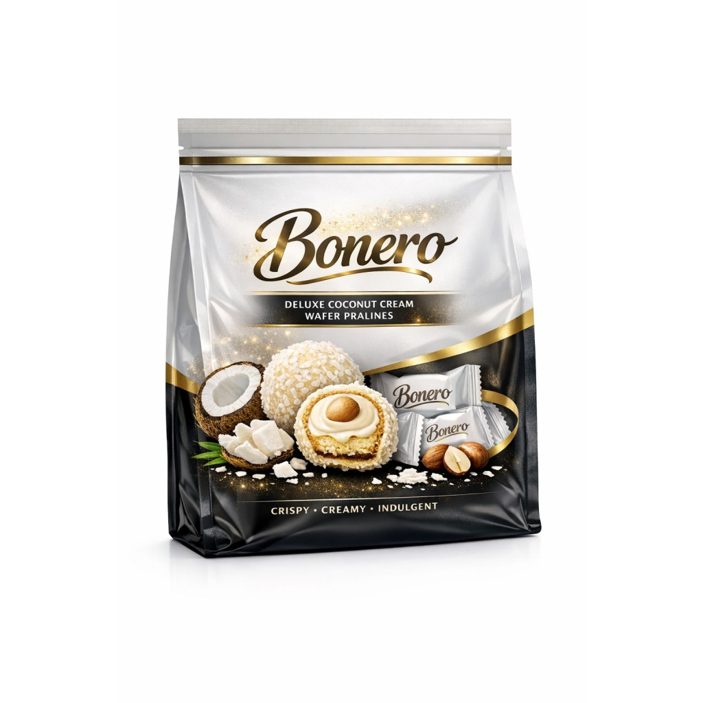 Bonero Deluxe Coconut Cream Wafer Pralines 400g