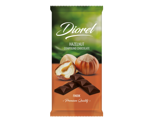 Diorel Hazelnut Compound Chocolate Tablet 80g