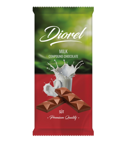 Diorel Milk Compound Chocolate Tablet 80g