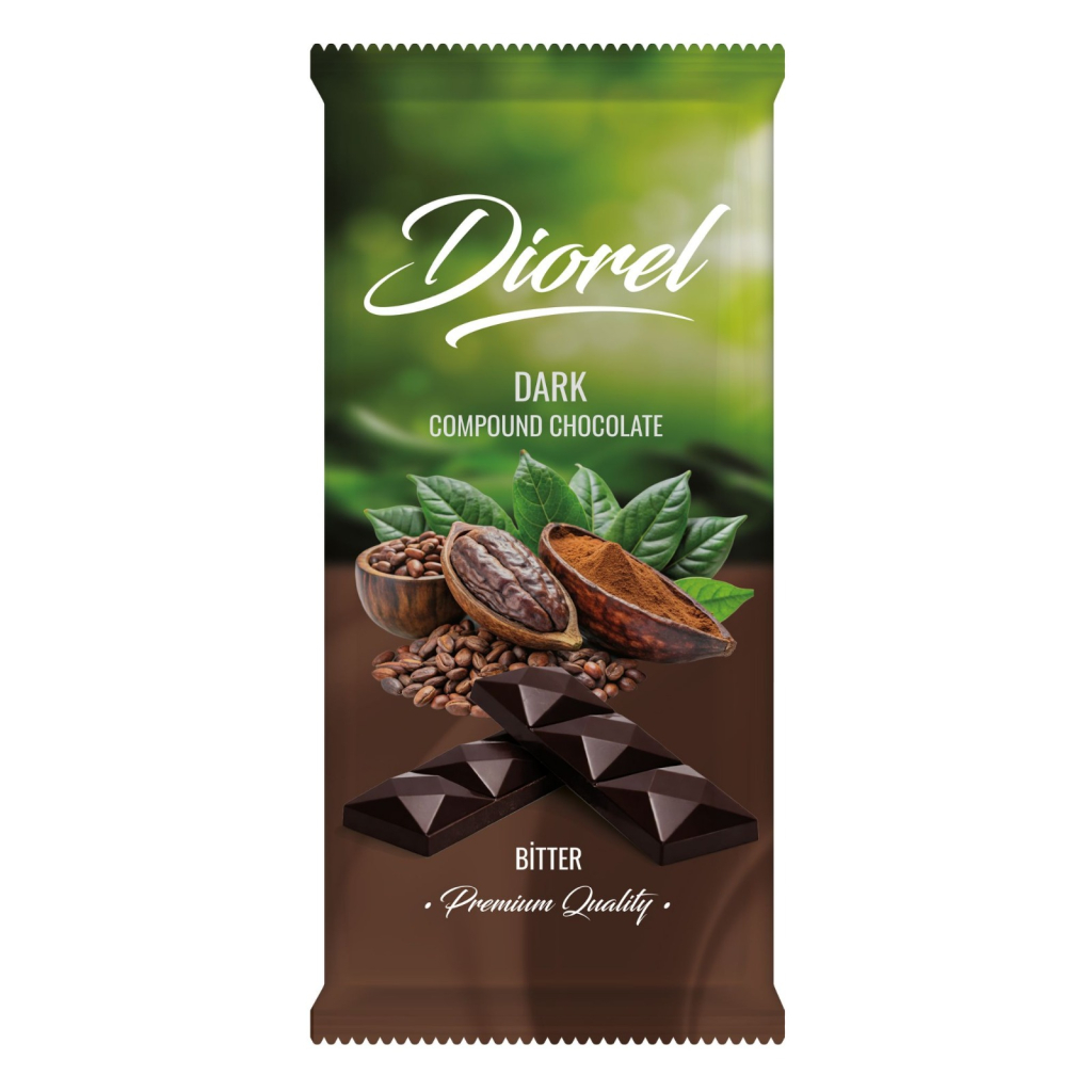 Diorel Dark Compound Chocolate Tablet 80g