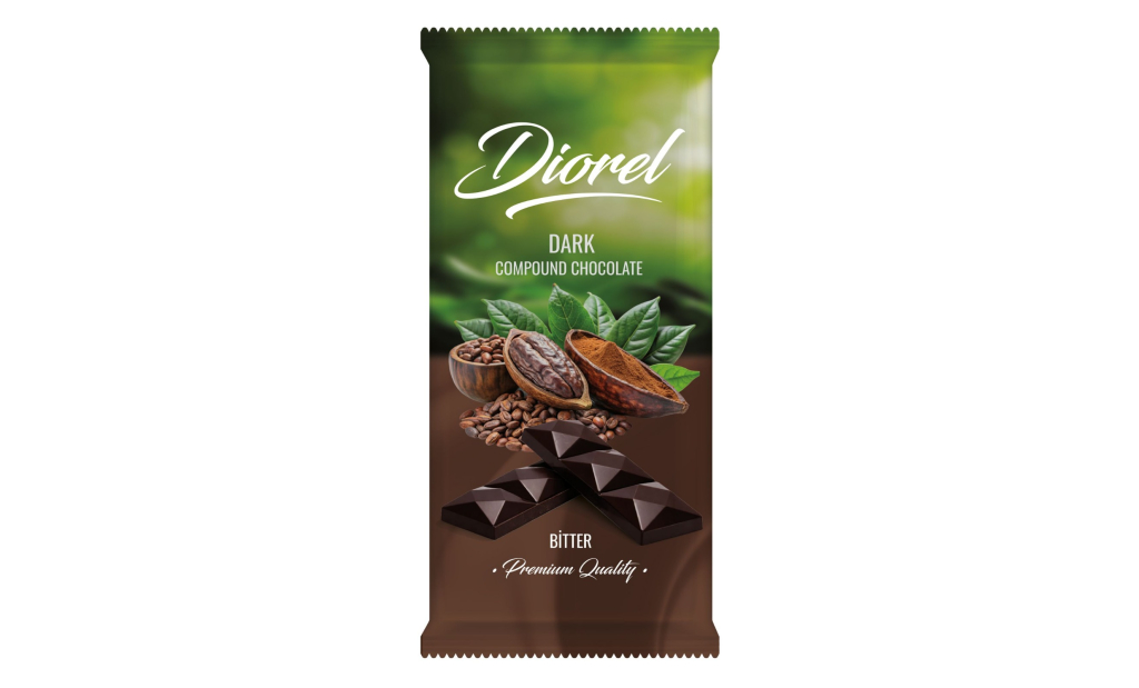 Diorel Dark Compound Chocolate Tablet 80g