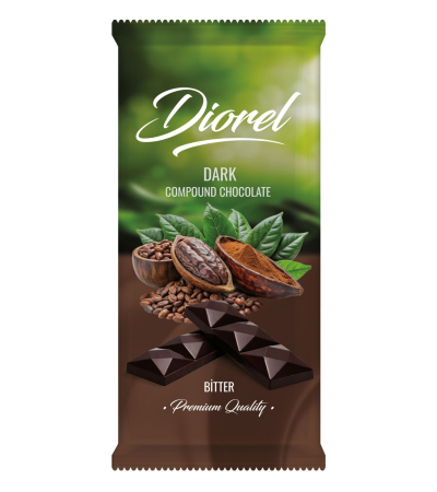 Diorel Dark Compound Chocolate Tablet 80g