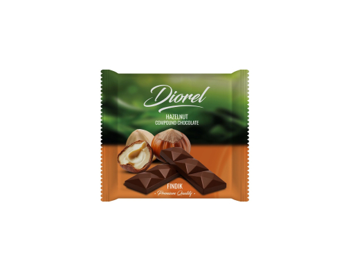 DIOREL Hazelnut Compound Chocolate Tablet 40 G DIOREL Hazelnut Compound Chocolate Tablet 40 G