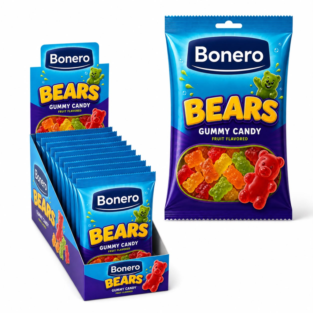 Bonero Bears Gummy Candy 80gr 