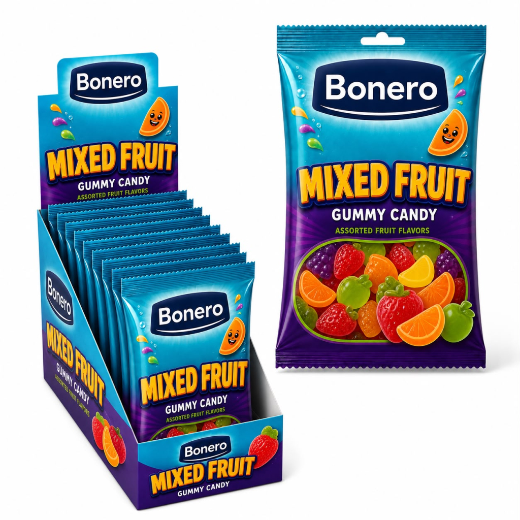 Bonero Fruit Garden Gummy Candy 80g