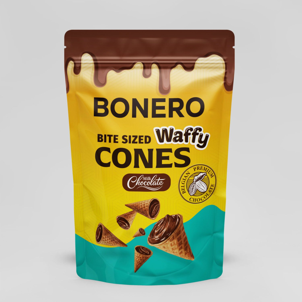 BONERO Milky Waffle Cone Chocolate