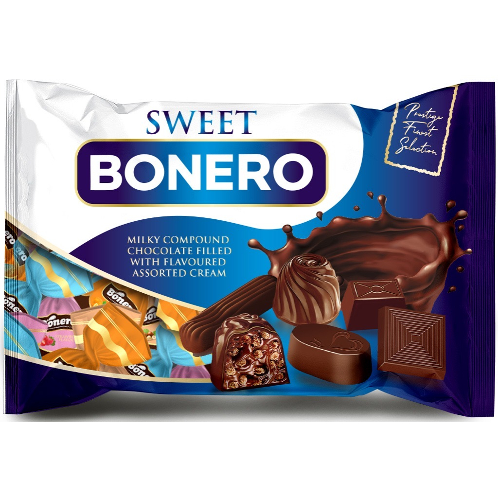 Bonero chocolate truffle single twist assorted flavors 