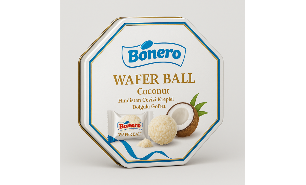 Bonero Christmas Gift Chocolate Octagonal Tin Box 400gr