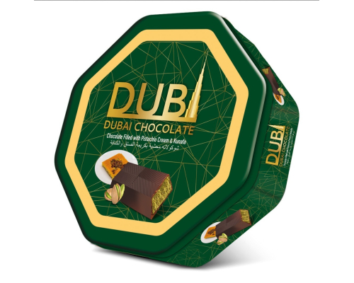 Metallic Impact: Merchandising Dubi Dubai Chocolate Tin Box in Duty-Free and Gift Channels