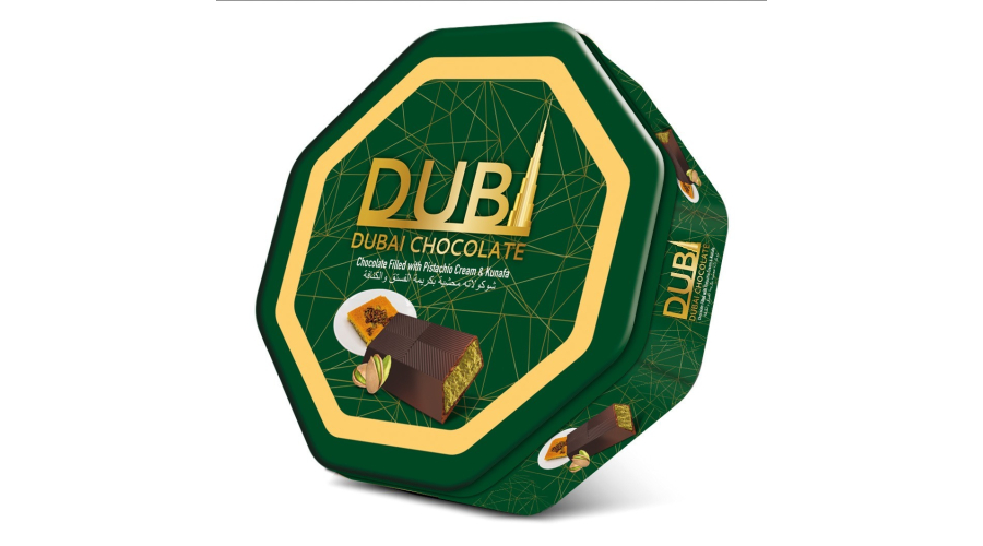 Metallic Impact: Merchandising Dubi Dubai Chocolate Tin Box in Duty-Free and Gift Channels