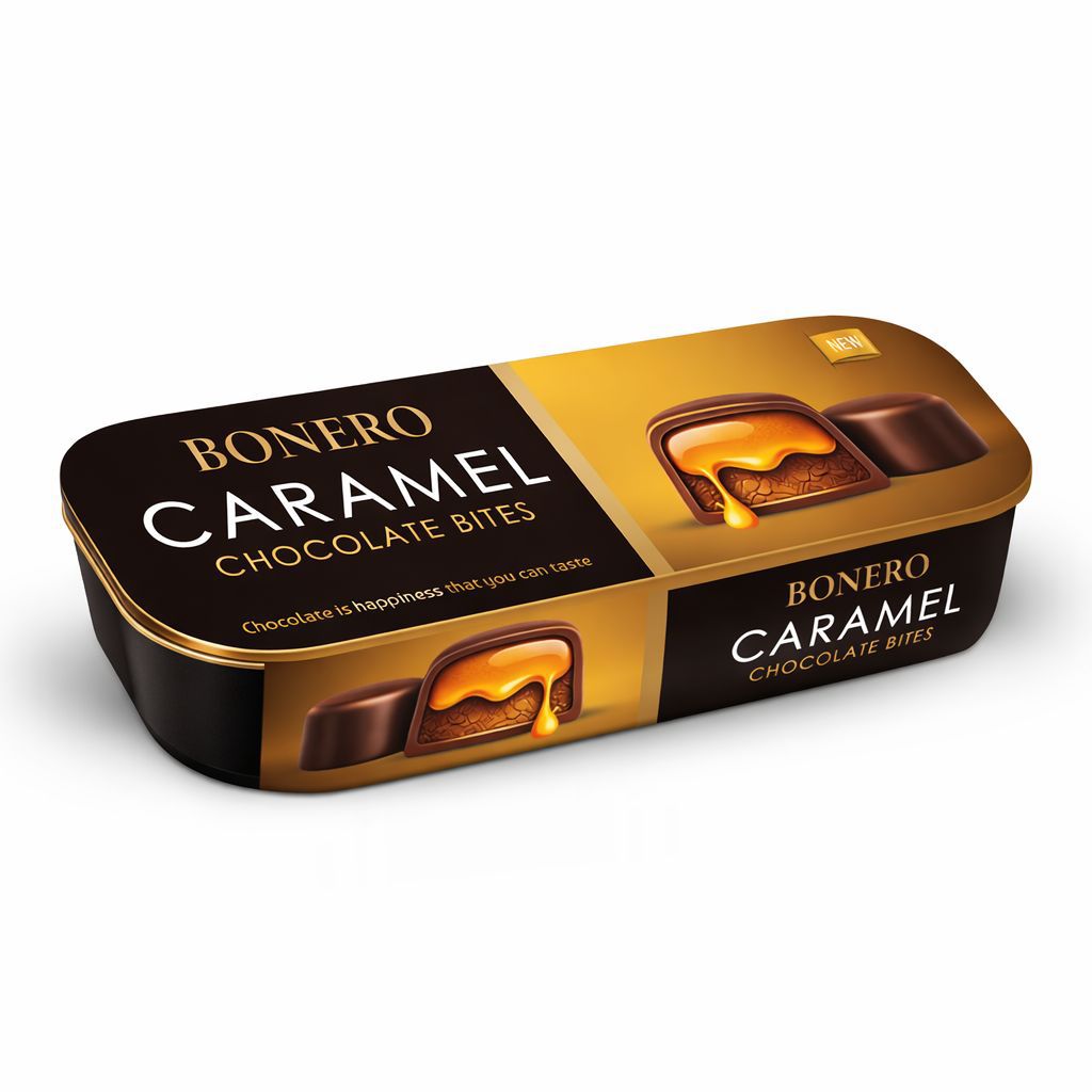Bonero Chooclate Coated Caramel Bar 40gr 