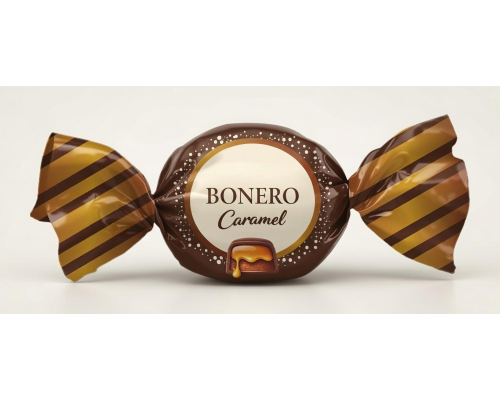 Bonero chocolate filled caramel double twist