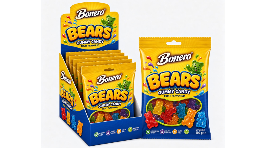 Bonero Bears Gummy Candy