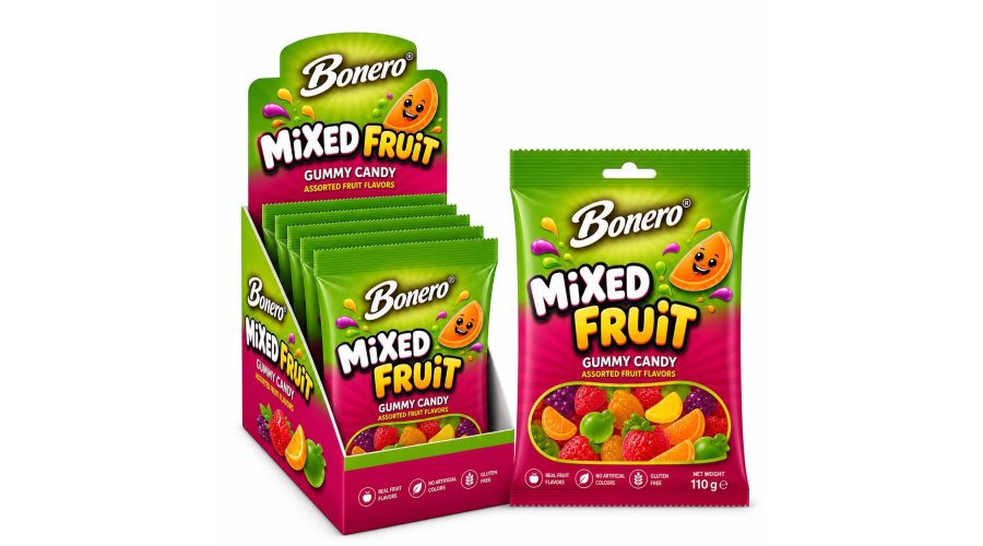  Bonero Mixed Fruit Gummy Candy