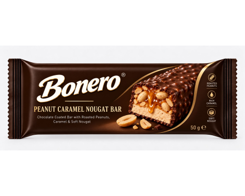 Bonero Peanut Caramel Nougat Bar