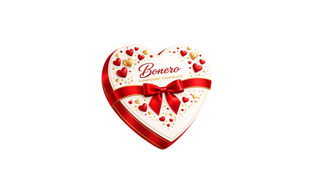Bonero Compound Chocolate Heart Box