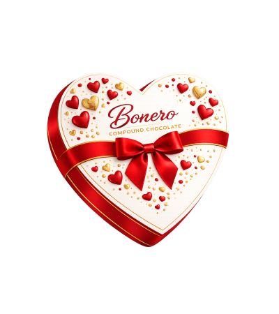 Bonero Compound Chocolate Heart Box