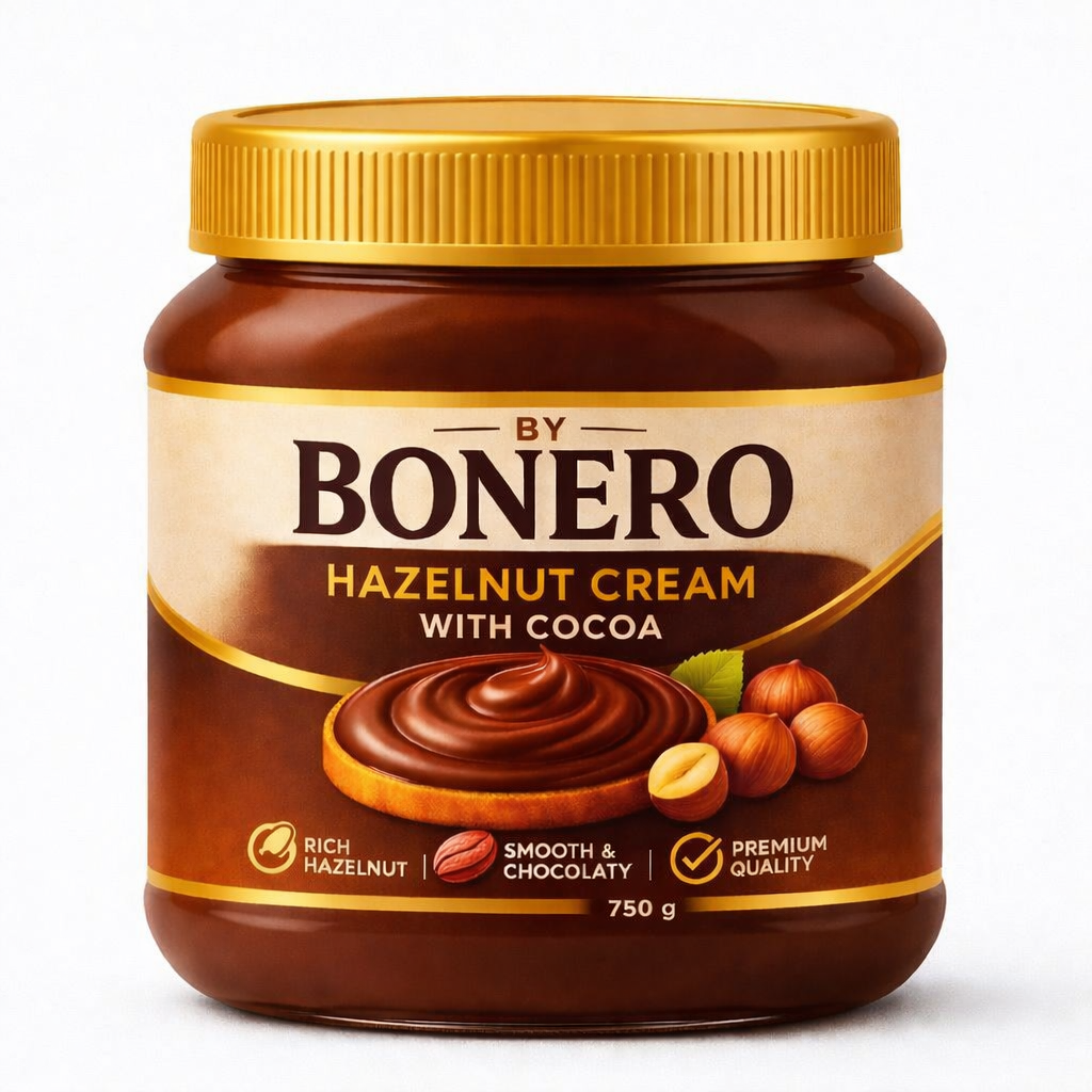 Bonero Hazelnut Cream with Cocoa 750 g