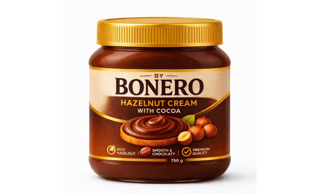 Bonero Hazelnut Cream with Cocoa 750 g