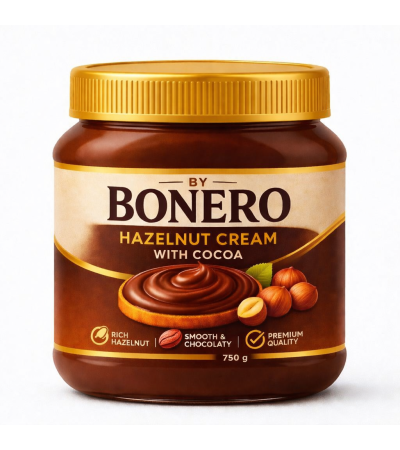 Bonero Hazelnut Cream with Cocoa 750 g
