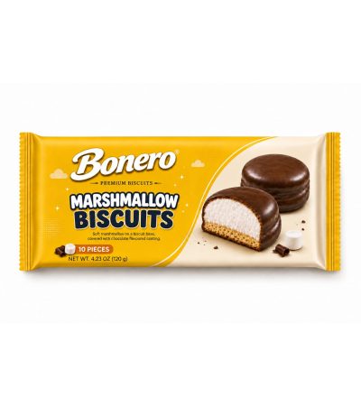 Bonero Marshmallow Biscuits – 120 g, 10 Pieces