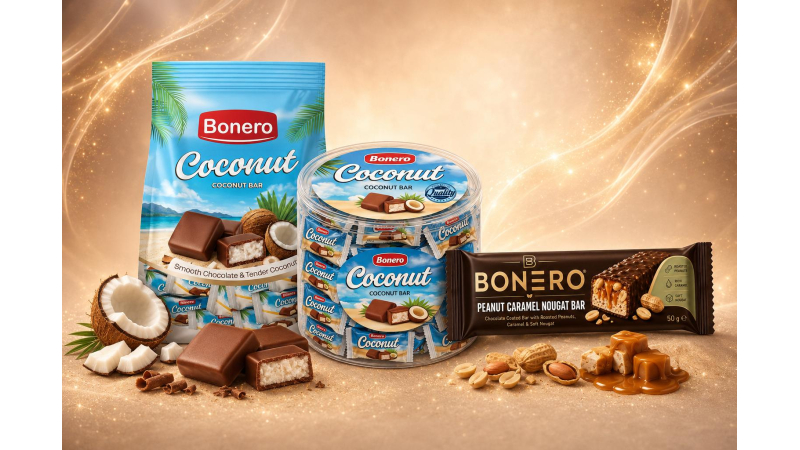 Chocolate Coated Bars – Peanut Caramel Nougat & Coconut
