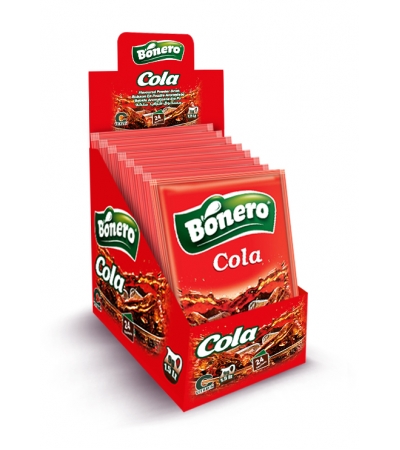 Bonero flavoured instant powder drink cola– 9gr/1.5L  sachets 