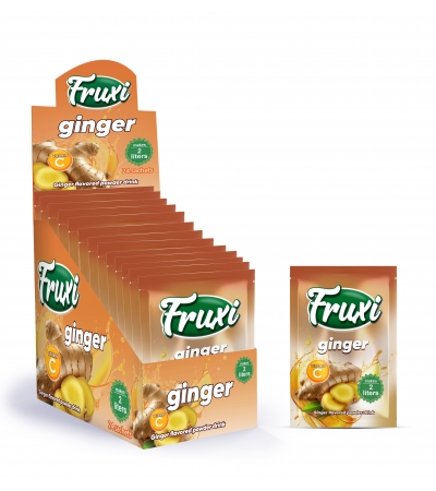 Fruxi instant juice powder drink ginger – 9g / 10g sachets 