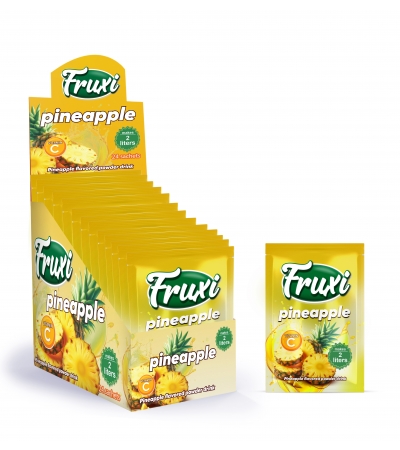 Fruxi instant powdered drink pineapple flavoured 10gr sachets 