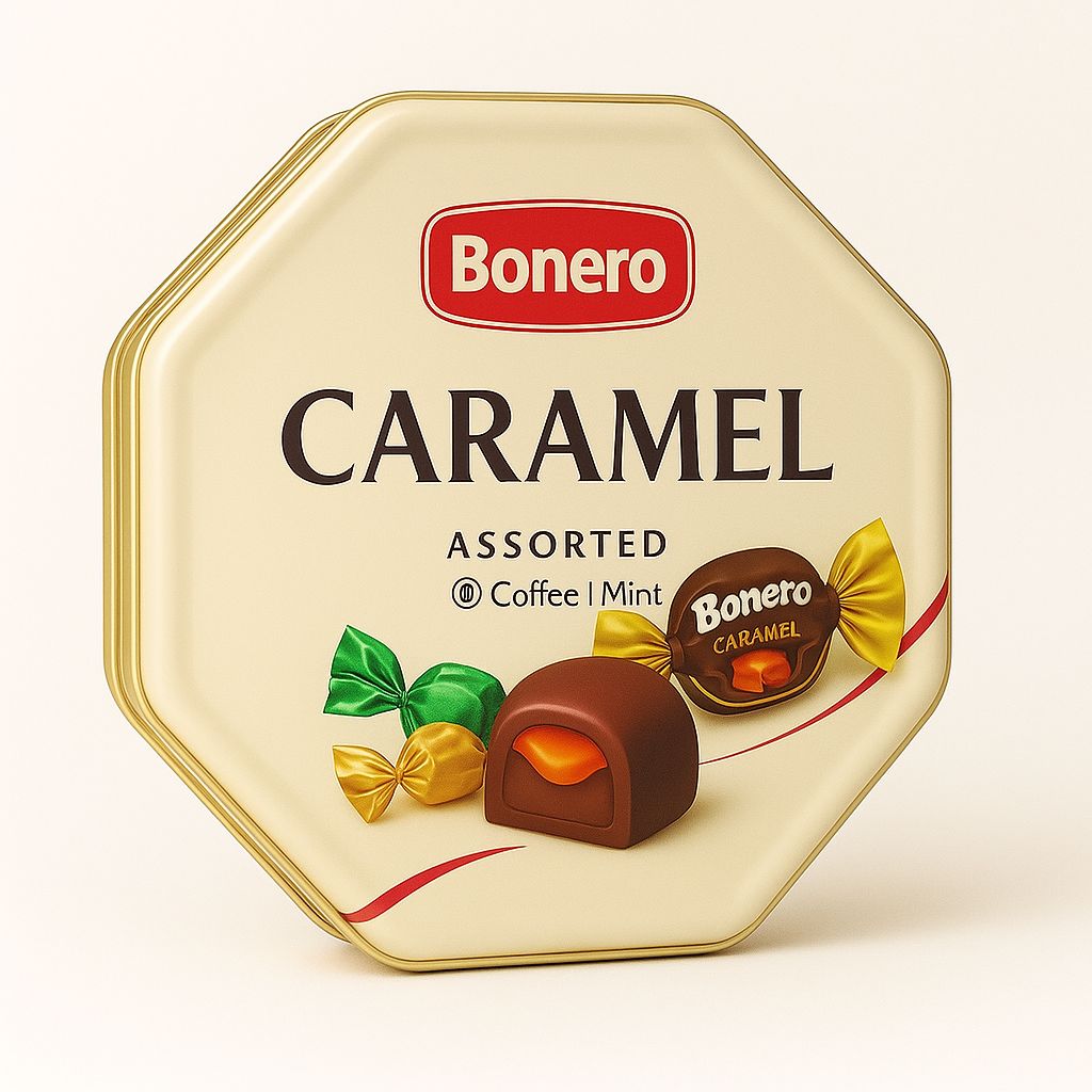 Bonero Caramel  Chocolate Tin Gift Box